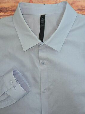 Lululemon New Venture Slim Fit Starch Blue Shirt XXL